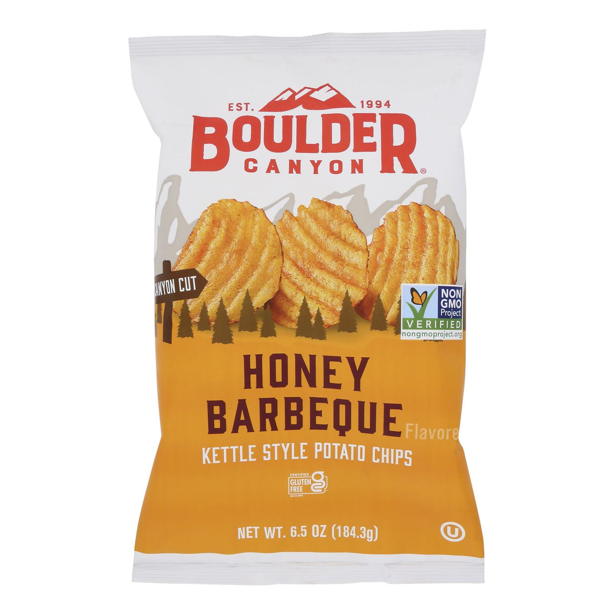 Chips, Kettle-Cooked Canyon-Cut, Honey Barbecue,12 - 6.5 OUNCE