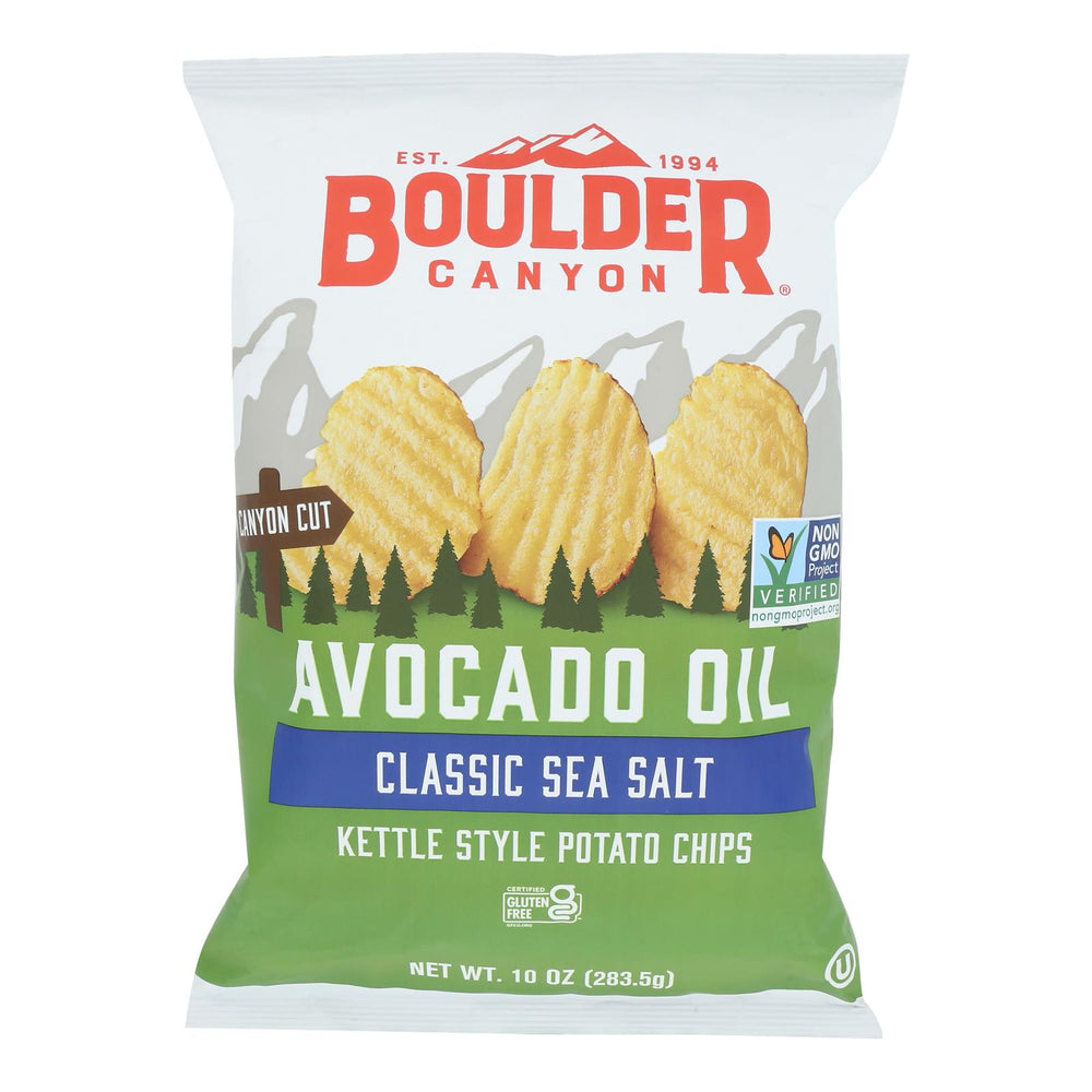 Chips, Potato, Kettle-Cooked, Classic Sea Salt, Avocado Oil,12 - 10 OUNCE