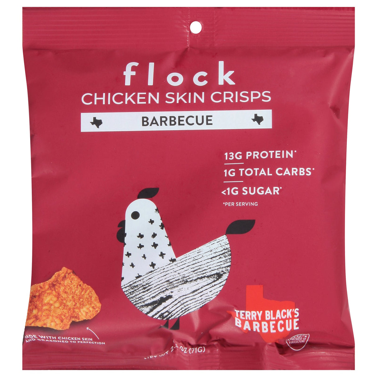 Chips, Chicken Skin, Barbecue,8 - 2.5 OUNCE