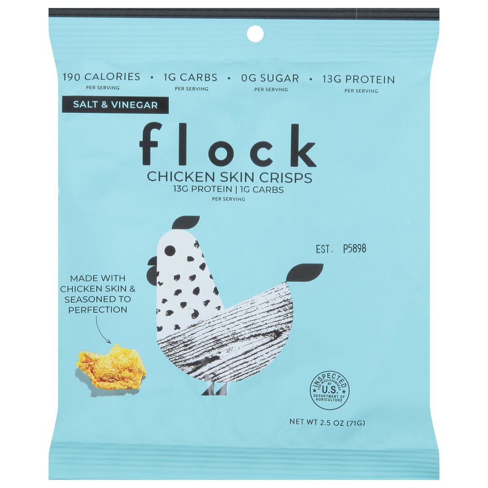 Chips, Chicken Skin, Sea Salt & Vinegar,8 - 2.5 OUNCE
