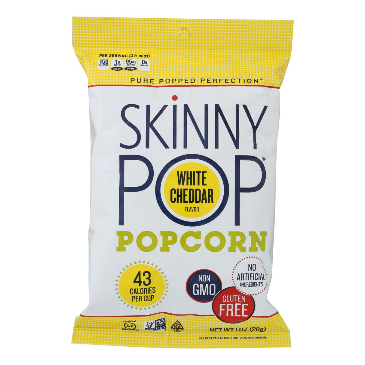 Popcorn, Ready-to-Eat, White Cheddar,12 - 1 OUNCE