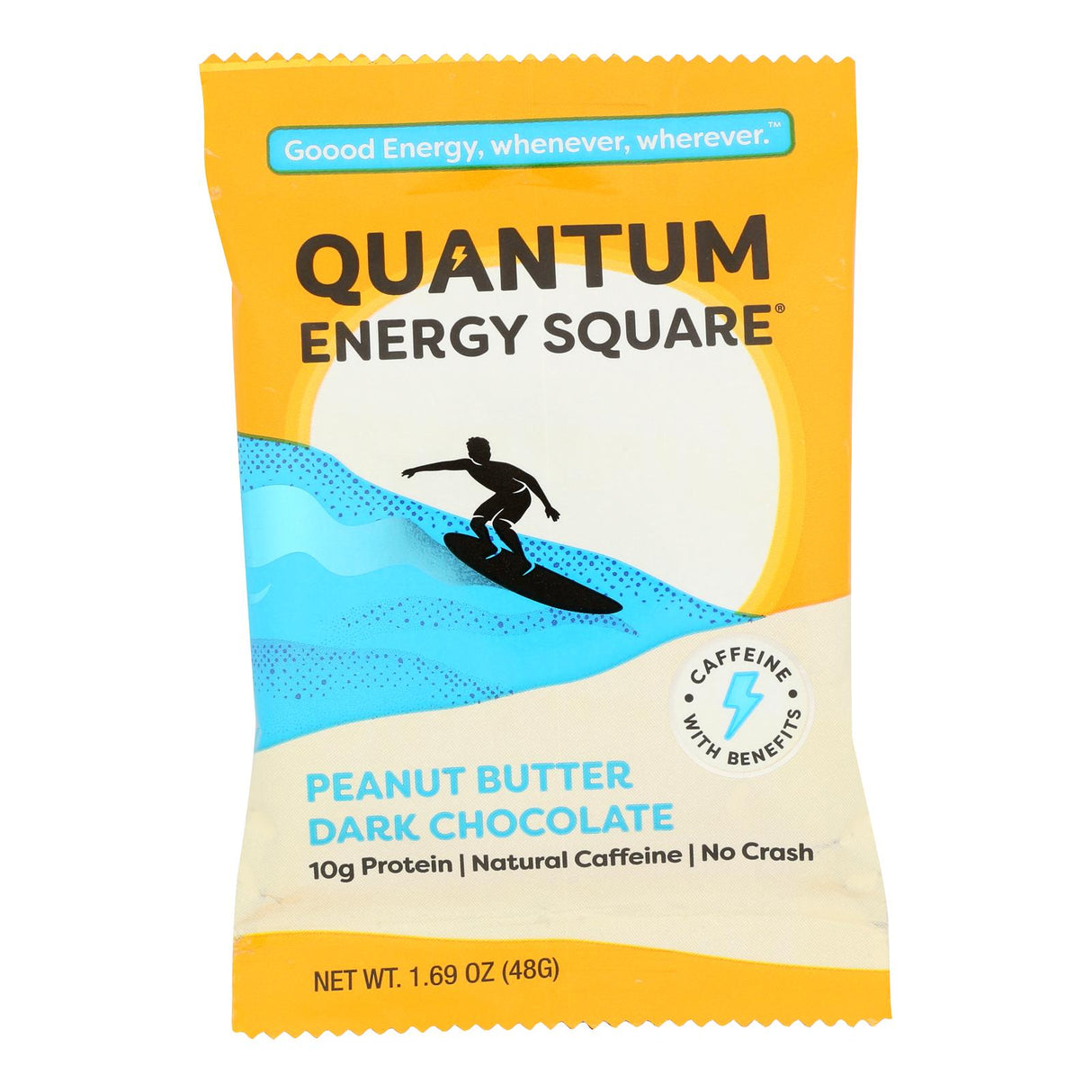 Bars, Protein, Energy Square, Peanut Butter Dark Chocolate, contains Caffeine,8 - 1.69 OUNCE
