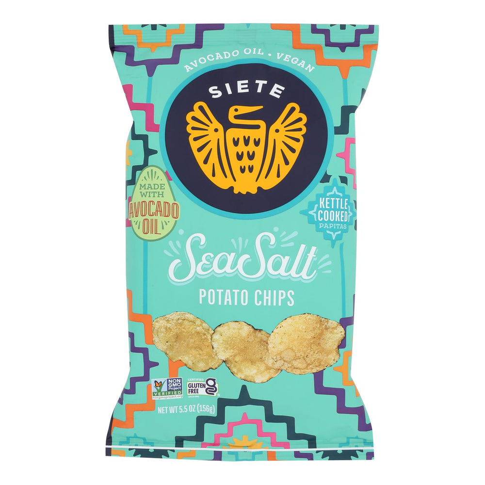 Chips, Potato, Kettle-Cooked, Sea Salt,6 - 5.5 OUNCE