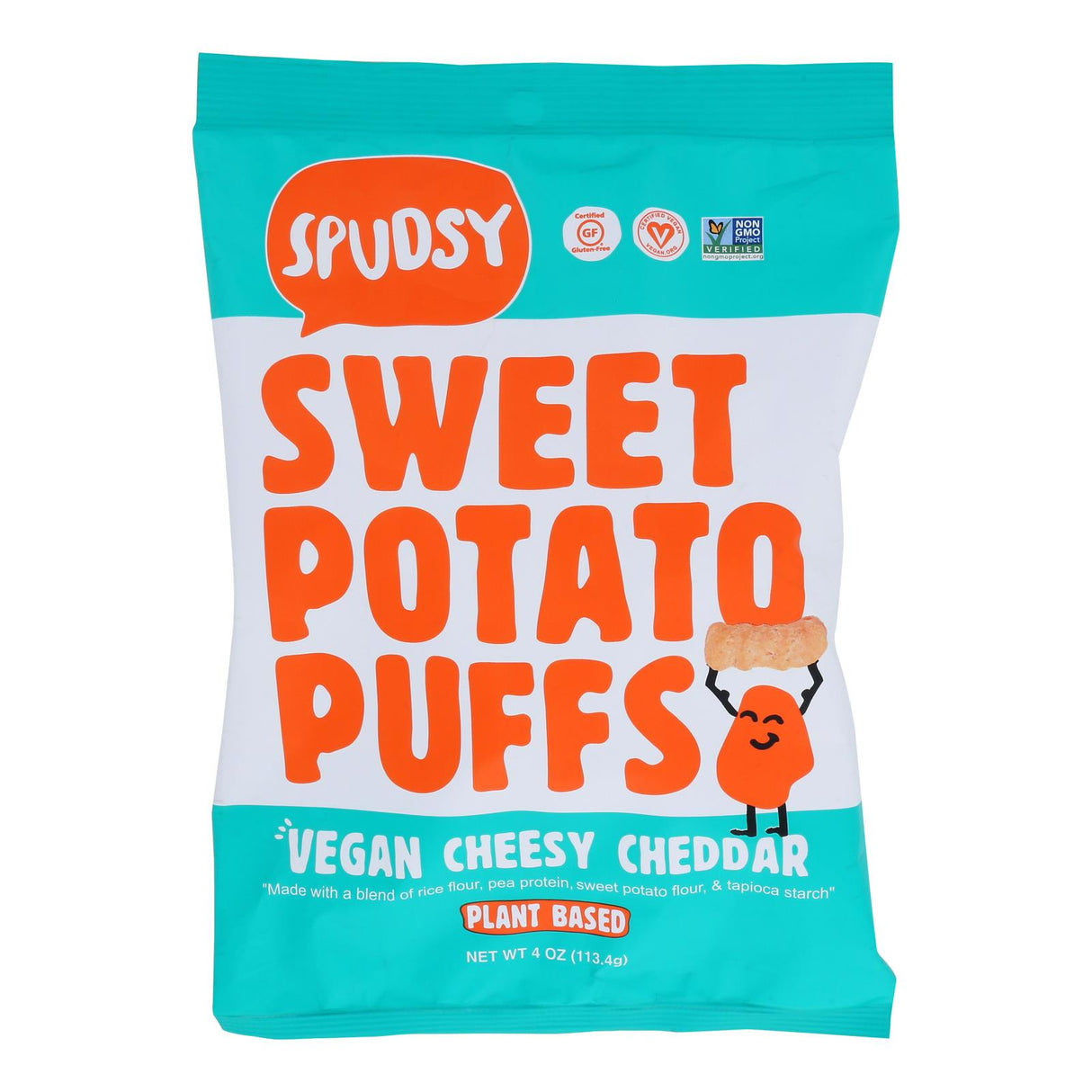 Snack Puffs, Sweet Potato, Cheesy Cheddar,12 - 4 OUNCE