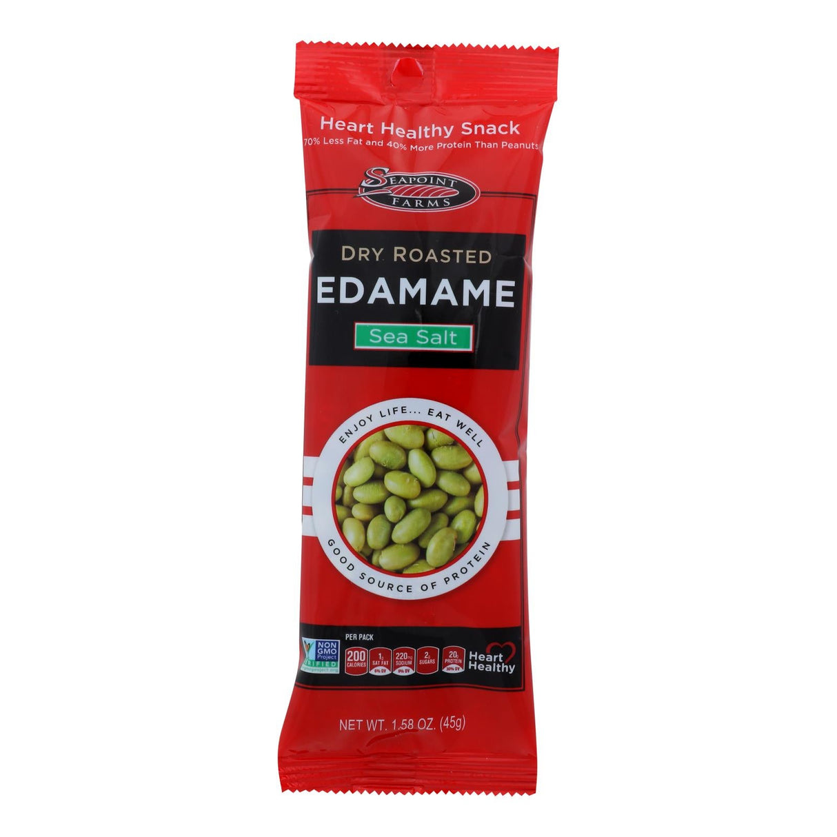 Edamame, Roasted & Lightly Salted, Single-Serve,12 - 1.58 OUNCE