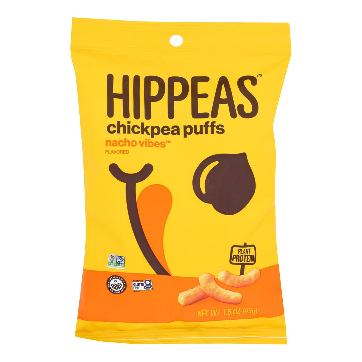 Snack Puffs, Chickpea, Nacho Vibes,6 - 1.5 OUNCE