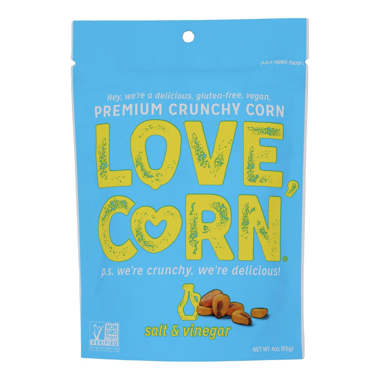 Snacks, Corn Kernel, Salt & Vinegar,12 - 4 OUNCE