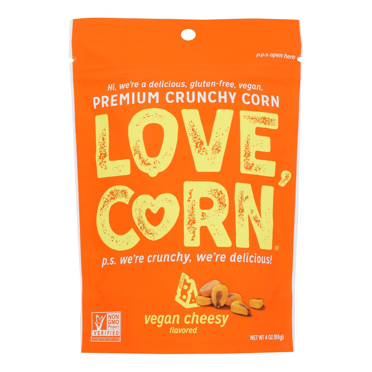 Snacks, Corn Kernel, Cheezy,12 - 4 OUNCE