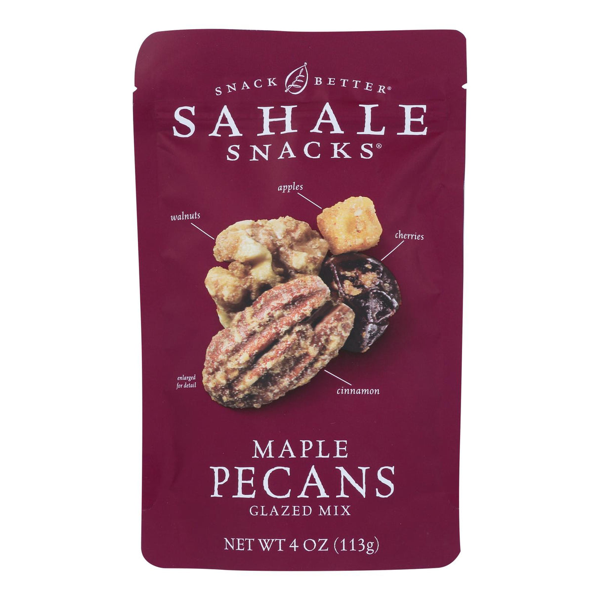 Snack Mix, Pecan, Maple Glazed, contains Walnut/Cherry/Apple,6 - 4 OUNCE