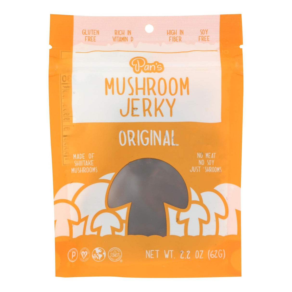 Jerky, Mushroom, Original,6 - 2.2 OUNCE