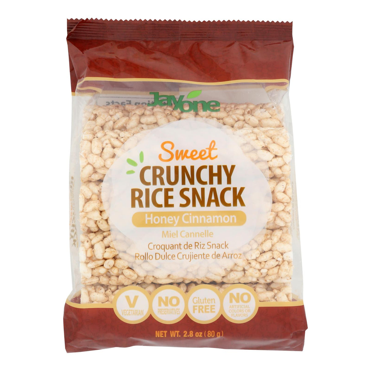 Snacks, Crunchy Rice Roll, Honey Cinnamon,6 - 2.8 OUNCE