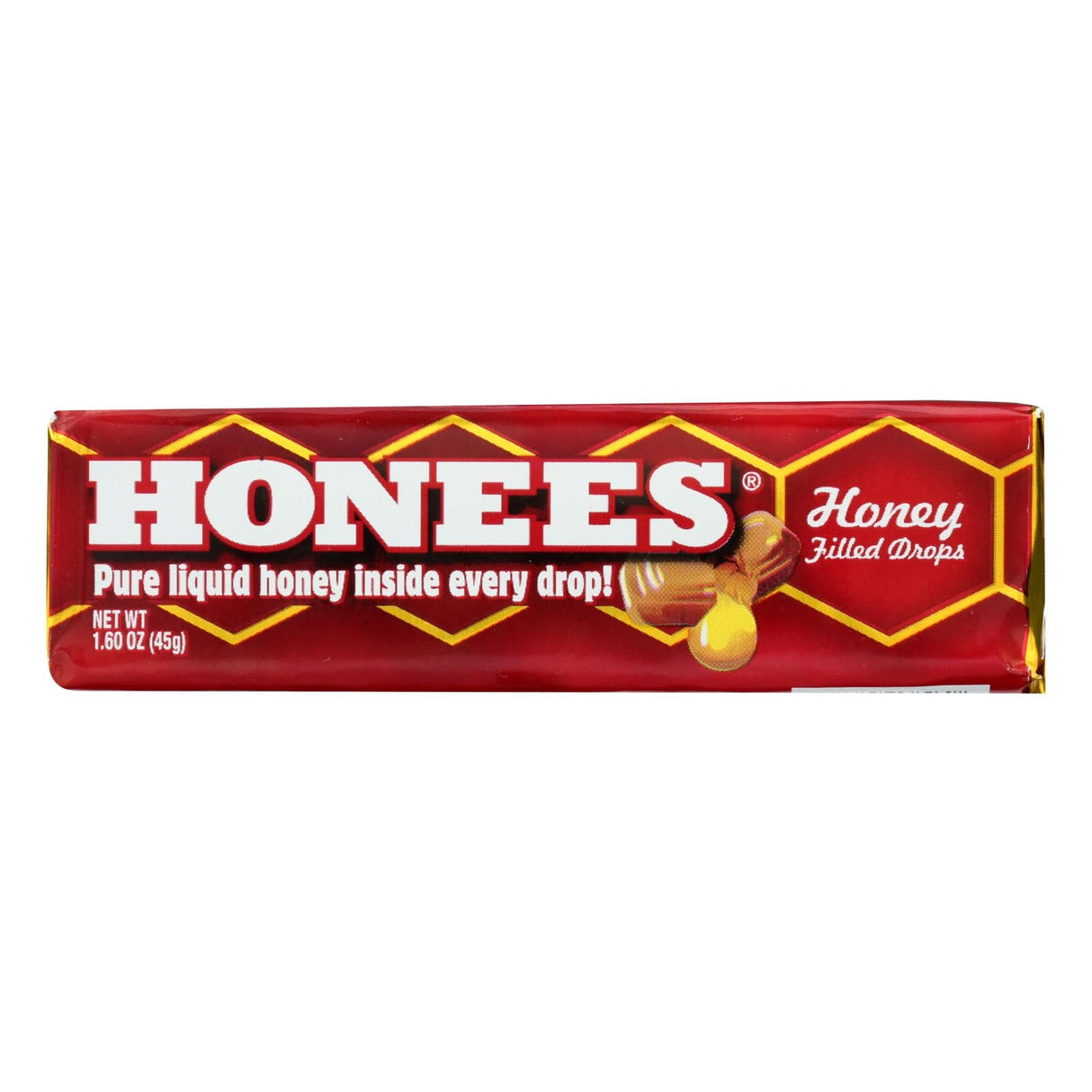 Throat Drops, Honey Filled,24 - 1.6 OUNCE