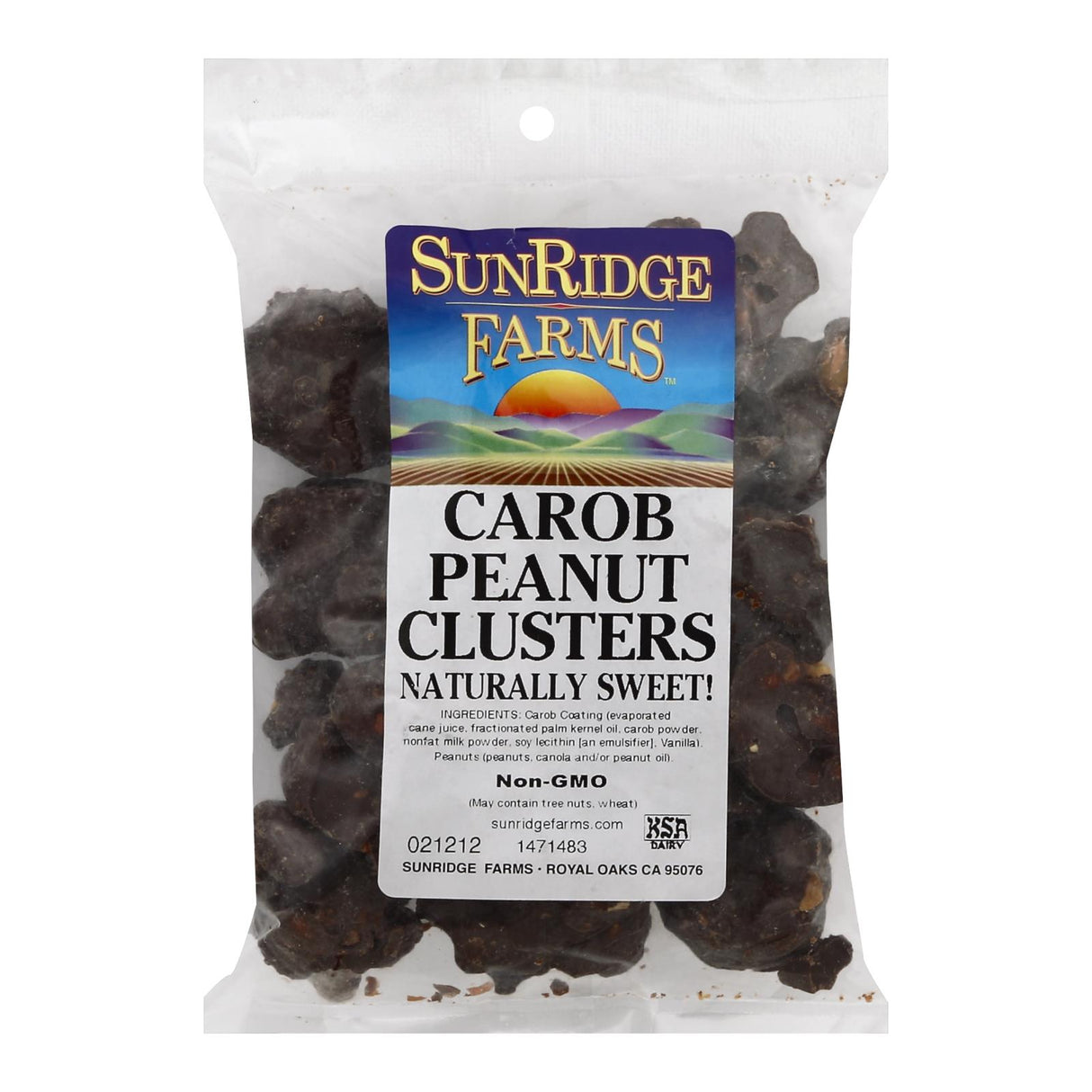 Peanut Clusters, Carob-Coated,1 - 10 POUND