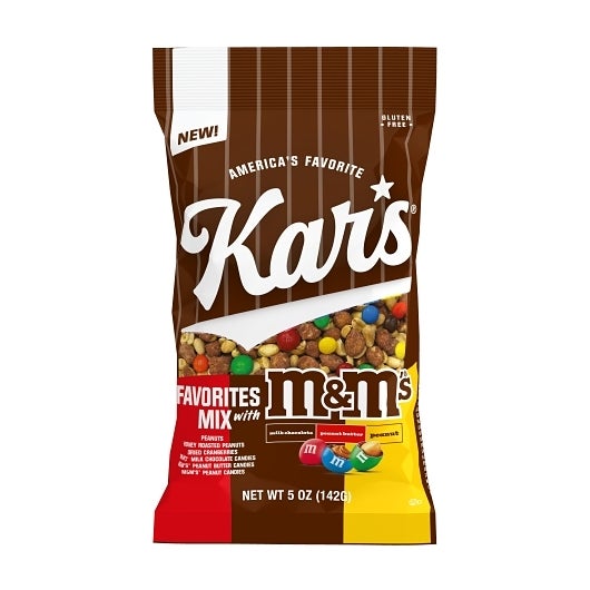 Trail Mix, Favorites, contains M&M Milk Chocolate/Peanut Bu,12 - 5 OUNCE