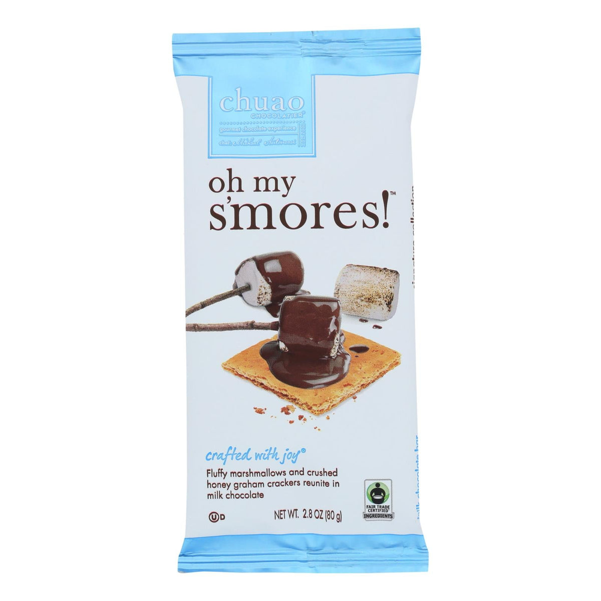 Chocolate Bars, Milk, Oh My S'mores!, contains Marshmallows & Crushed Graha,10 - 2.8 OUNCE