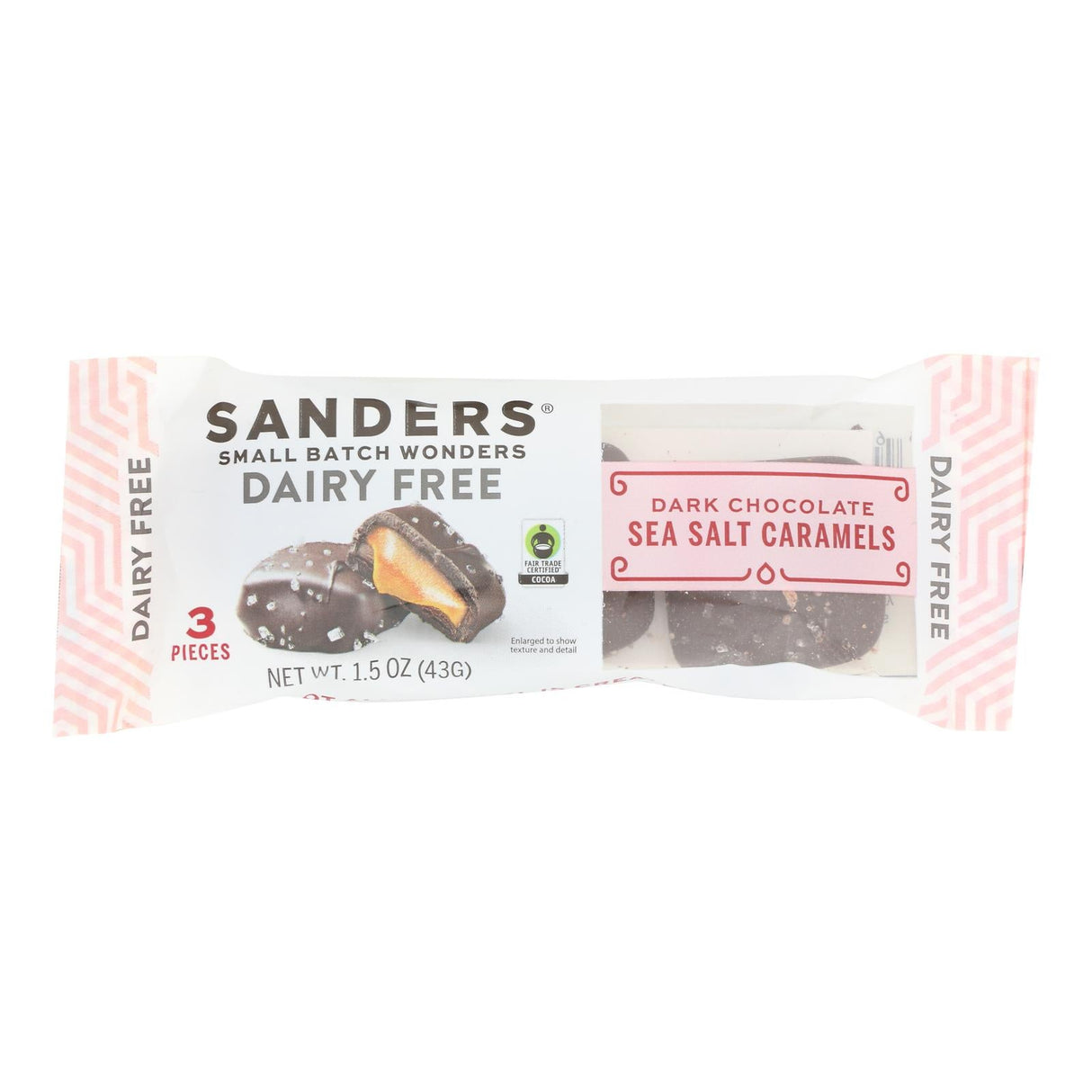 Candy, Caramel, Dark Chocolate-Covered Sea Salt,8 - 1.5 OUNCE