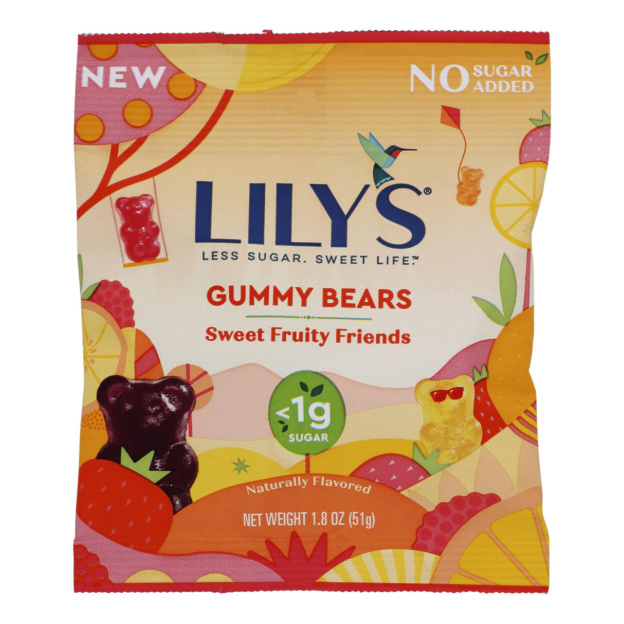 Candy, Gummy Bear, Sweet Fruit, No Sugar Added,12 - 1.8 OUNCE