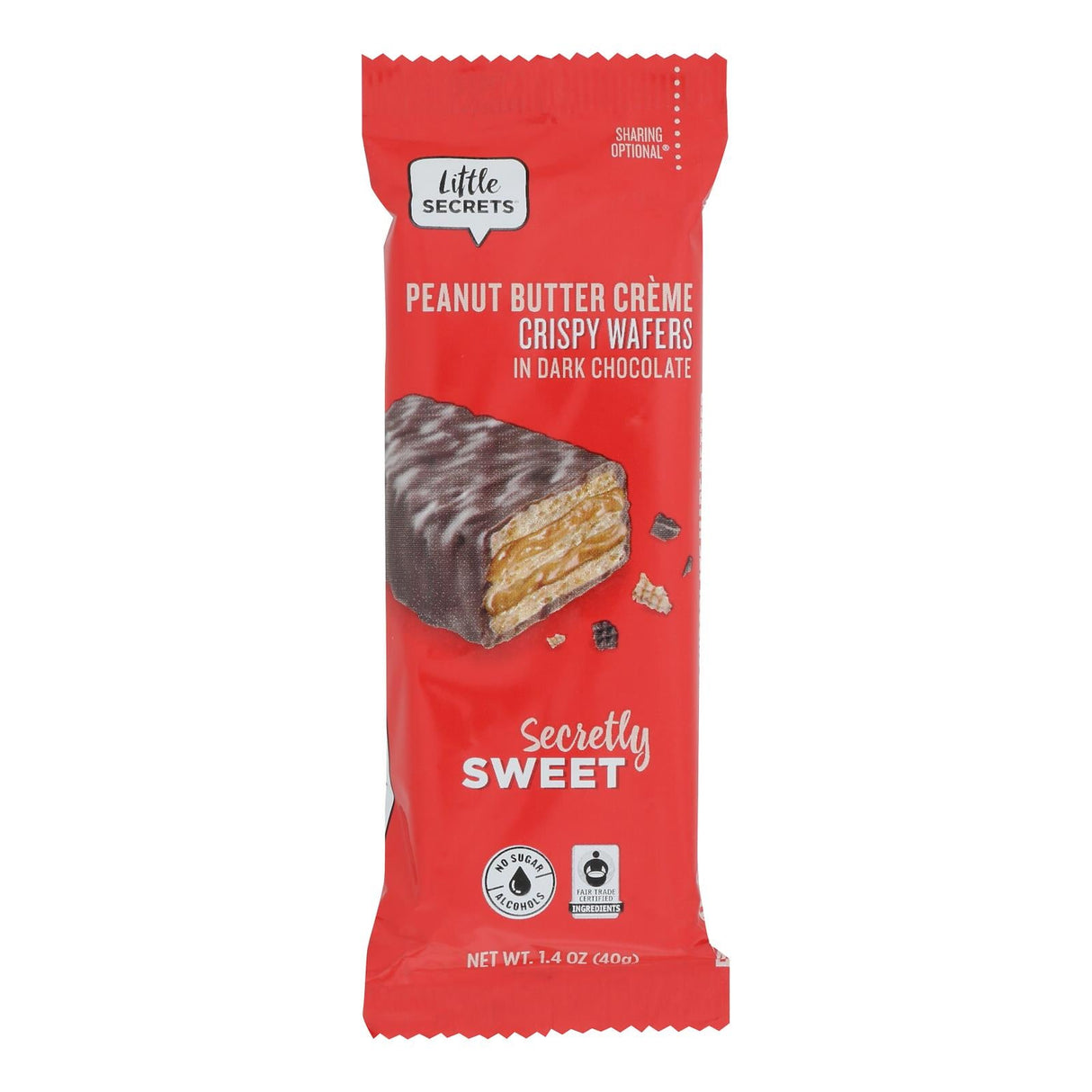 Candy Bars, Dark Chocolate, Crispy Wafer, Peanut Butter Creme-Filled,12 - 1.4 OUNCE