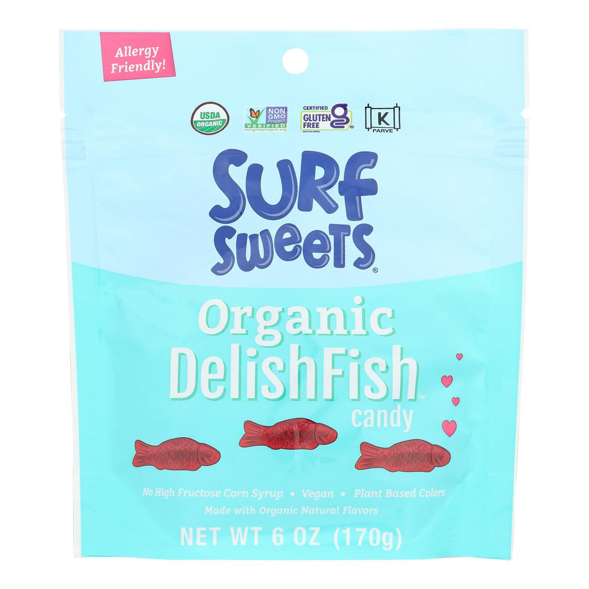 Candy, Gummy Fish, Red,8 - 6 OUNCE