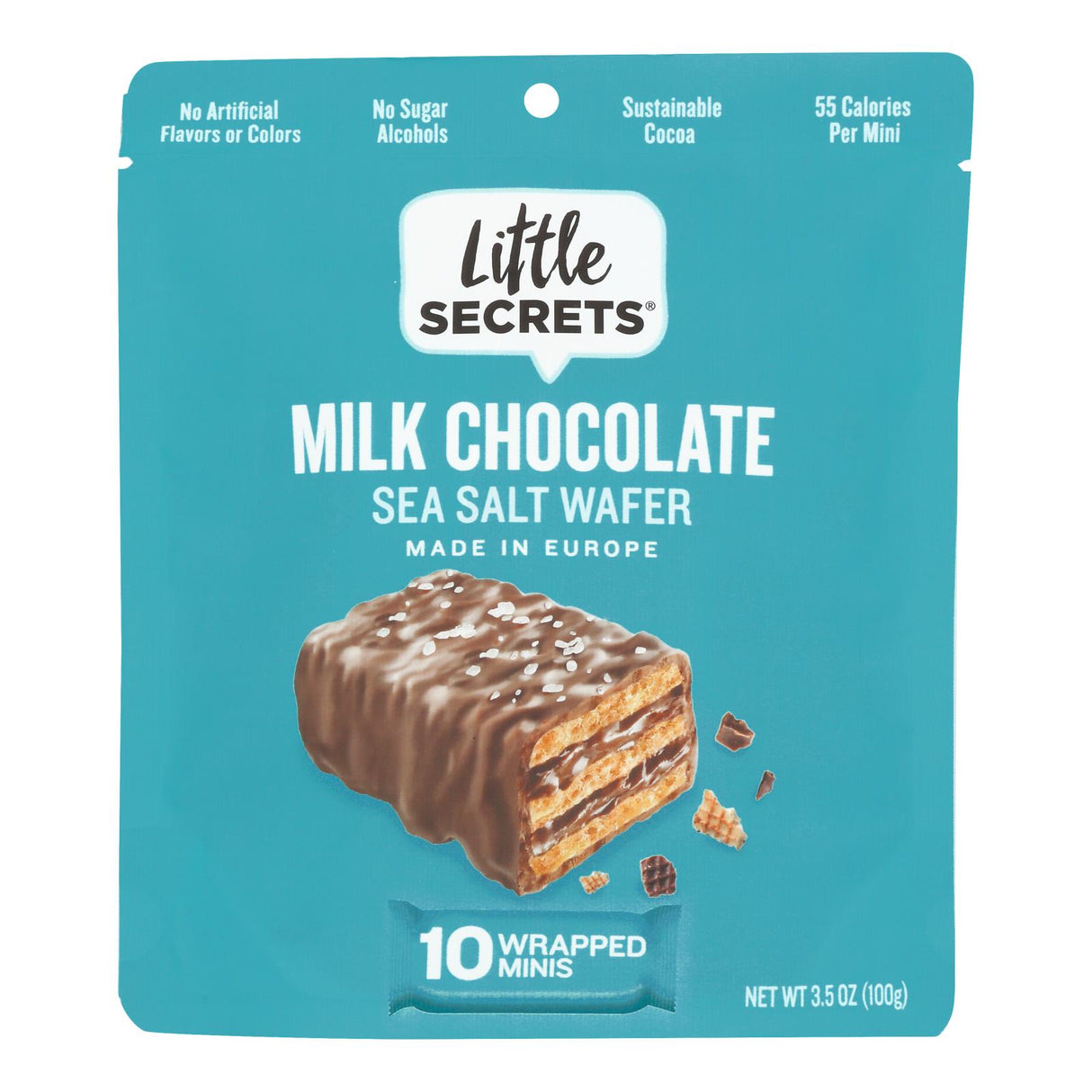 Candy Bars, Milk Chocolate, Crispy Wafer, Sea Salt, Mini, Individually-Wrapped, 0.35 Ounce,6 - 10 COUNT