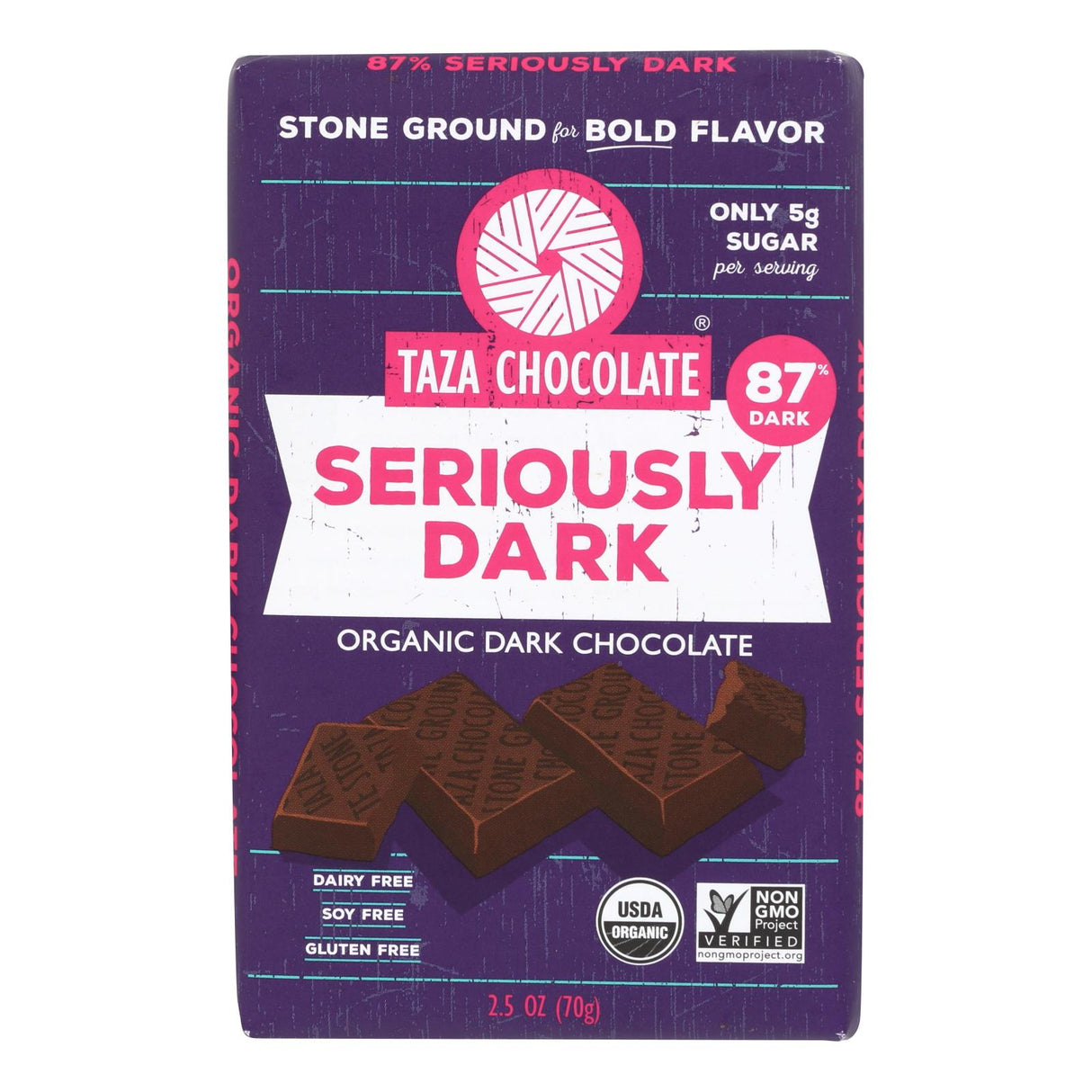Chocolate Bars, Dark, Seriously Dark, 87% Cocoa,10 - 2.5 OUNCE