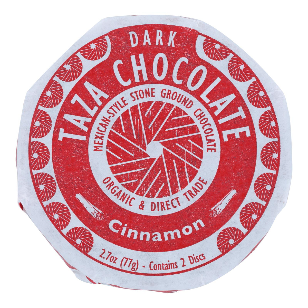 Chocolate Discs, Dark, Cinnamon, 50% Cocoa, 1.35 Ounce,12 - 2 COUNT