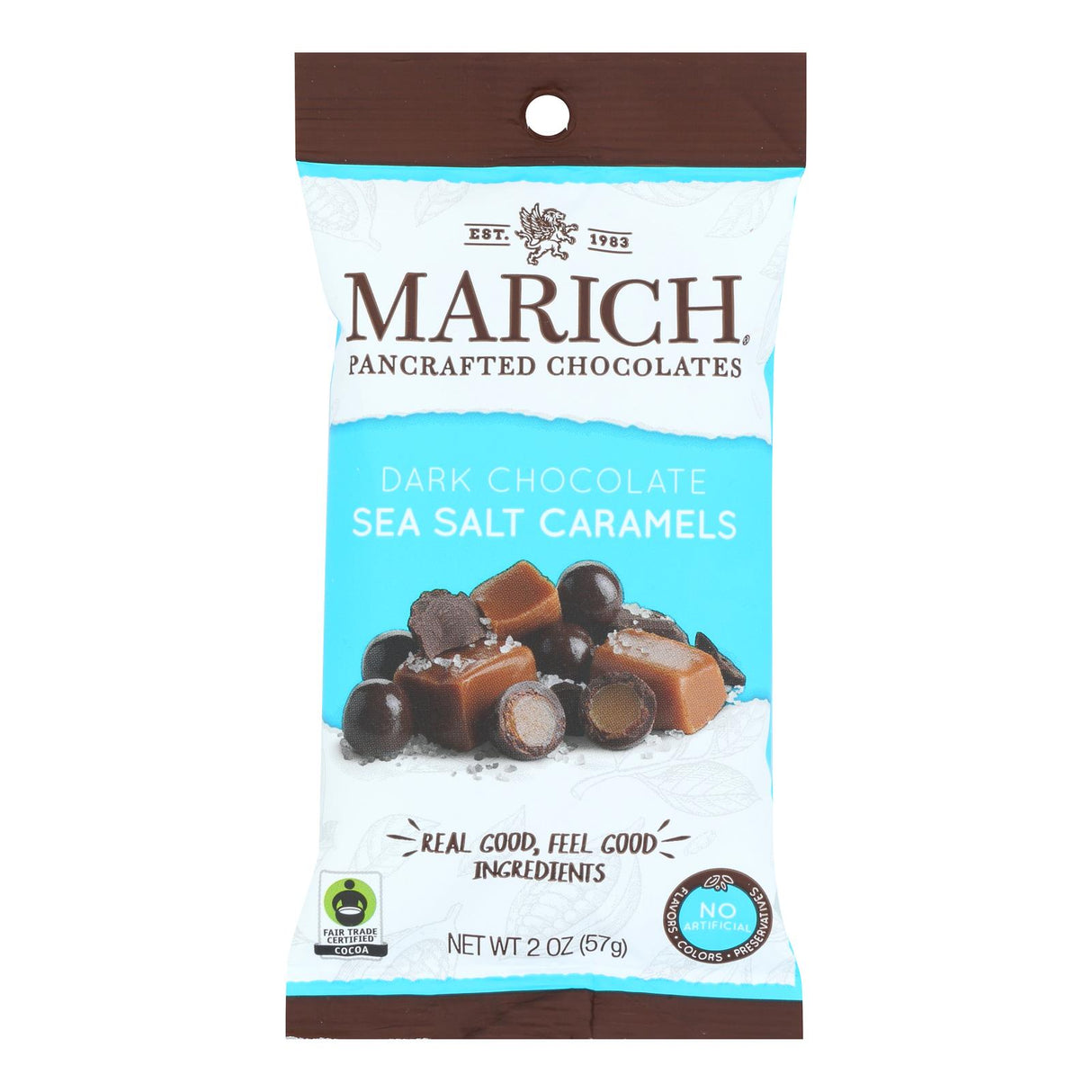 Candy, Caramel, Dark Chocolate-Covered Sea Salt, Square,12 - 2 OUNCE