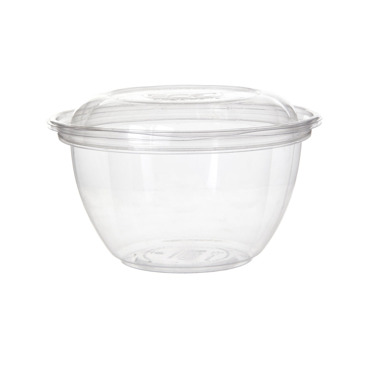 Bowls, Salad, 18 Ounce, Plastic, with Lids, 18 Each,3 - 50 COUNT