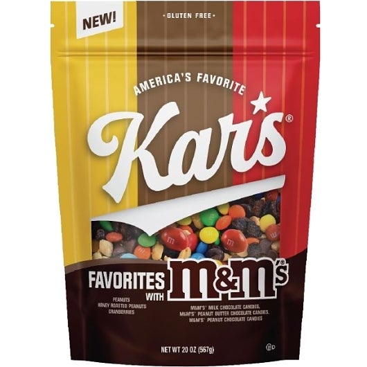 Trail Mix, Favorites, contains M&M Milk Chocolate/Peanut Bu,6 - 20 OUNCE