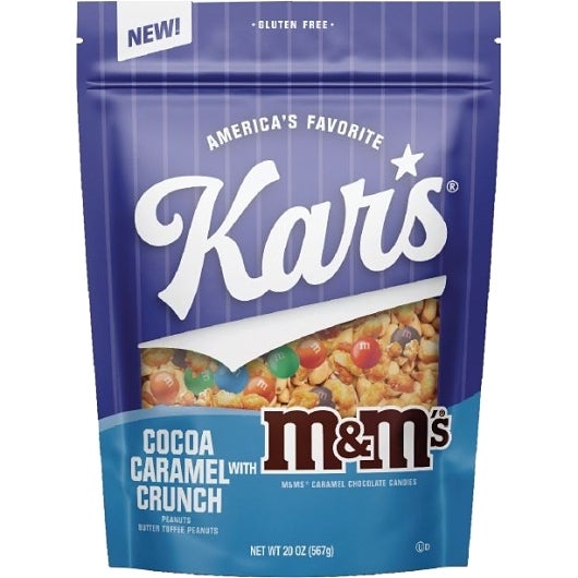 Trail Mix, Caramel & Chocolate, contains M&M Caramel Chocolate Candy,6 - 20 OUNCE