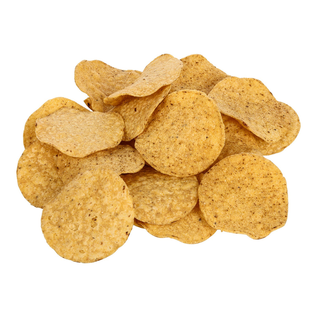 Chips, Tortilla, Fried, Yellow, Round, Shelf-Stable, Bulk,48 - 3 OUNCE