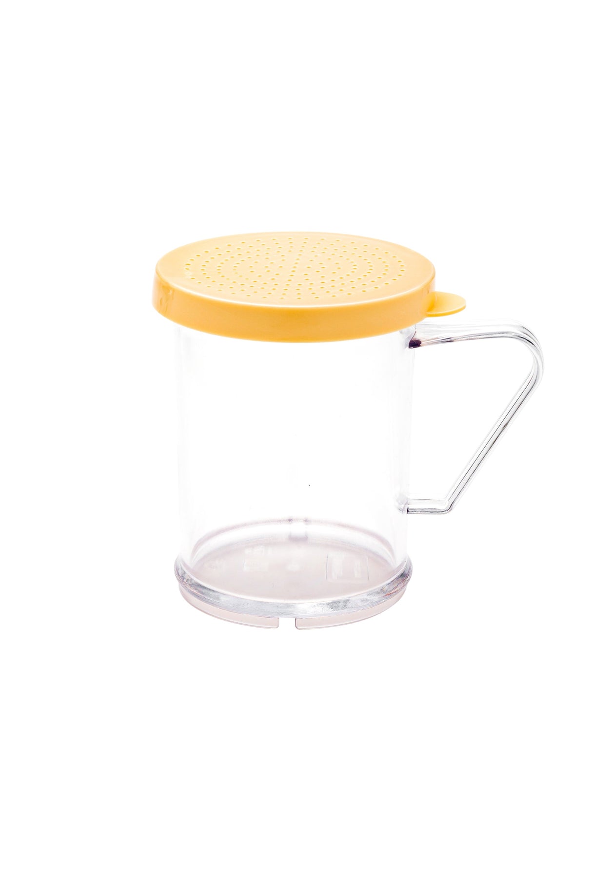 Shaker, Spice, 10 Ounce, Dredge, Clear, Polycarbonate, with Beige Fine Lid,1 - 10 OUNCE