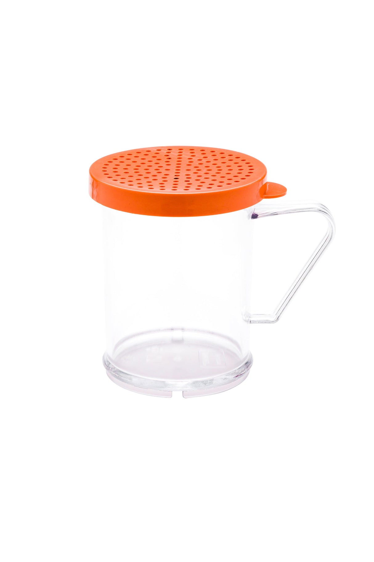 Shaker, Spice, 10 Ounce, Dredge, Clear, Polycarbonate, with Rose Medium Lid,1 - 10 OUNCE