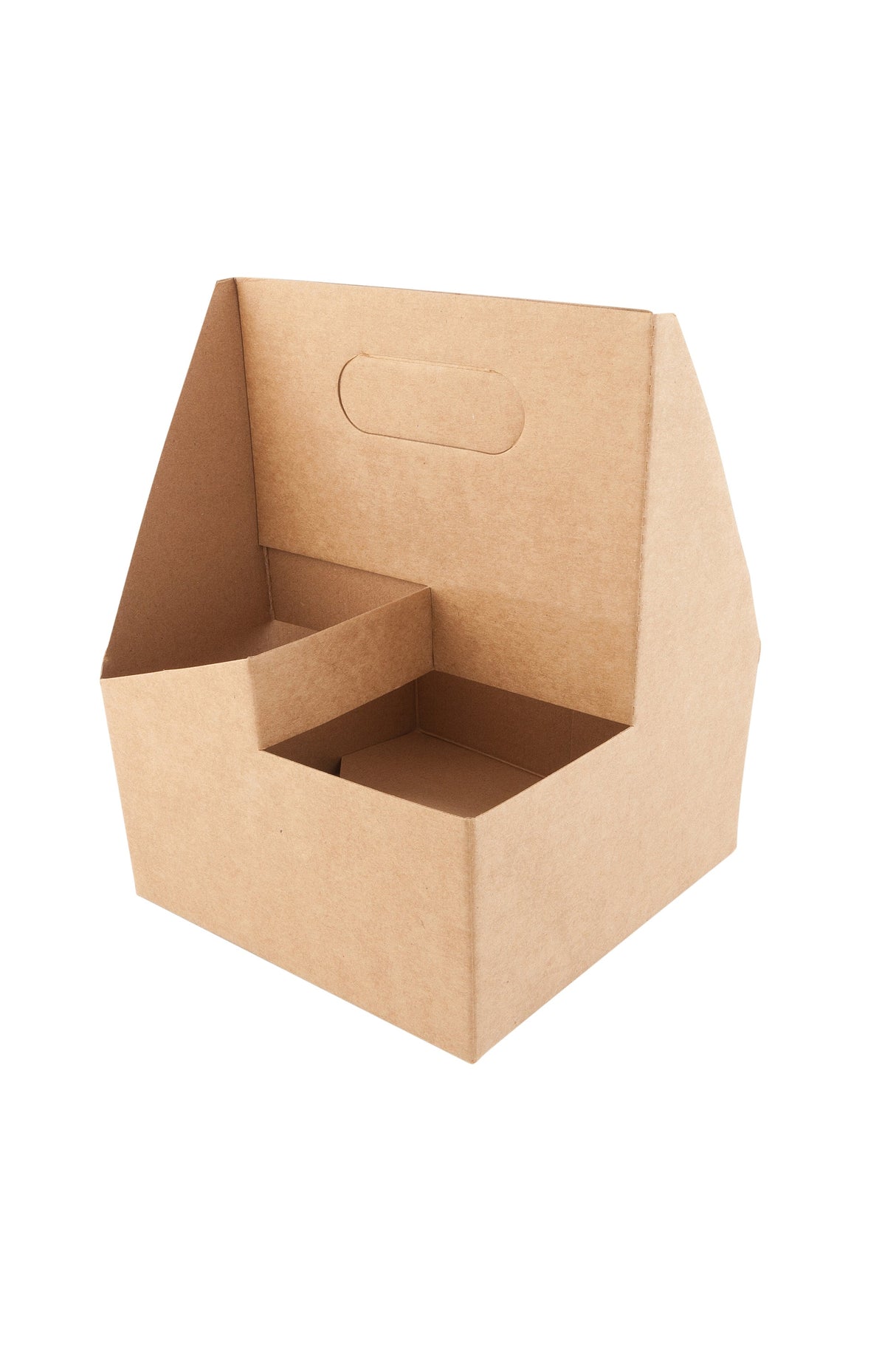 Carriers, Cup, 3-Cup, Paper, Kraft, Altalena Duo, with Handle,1 - 100 COUNT