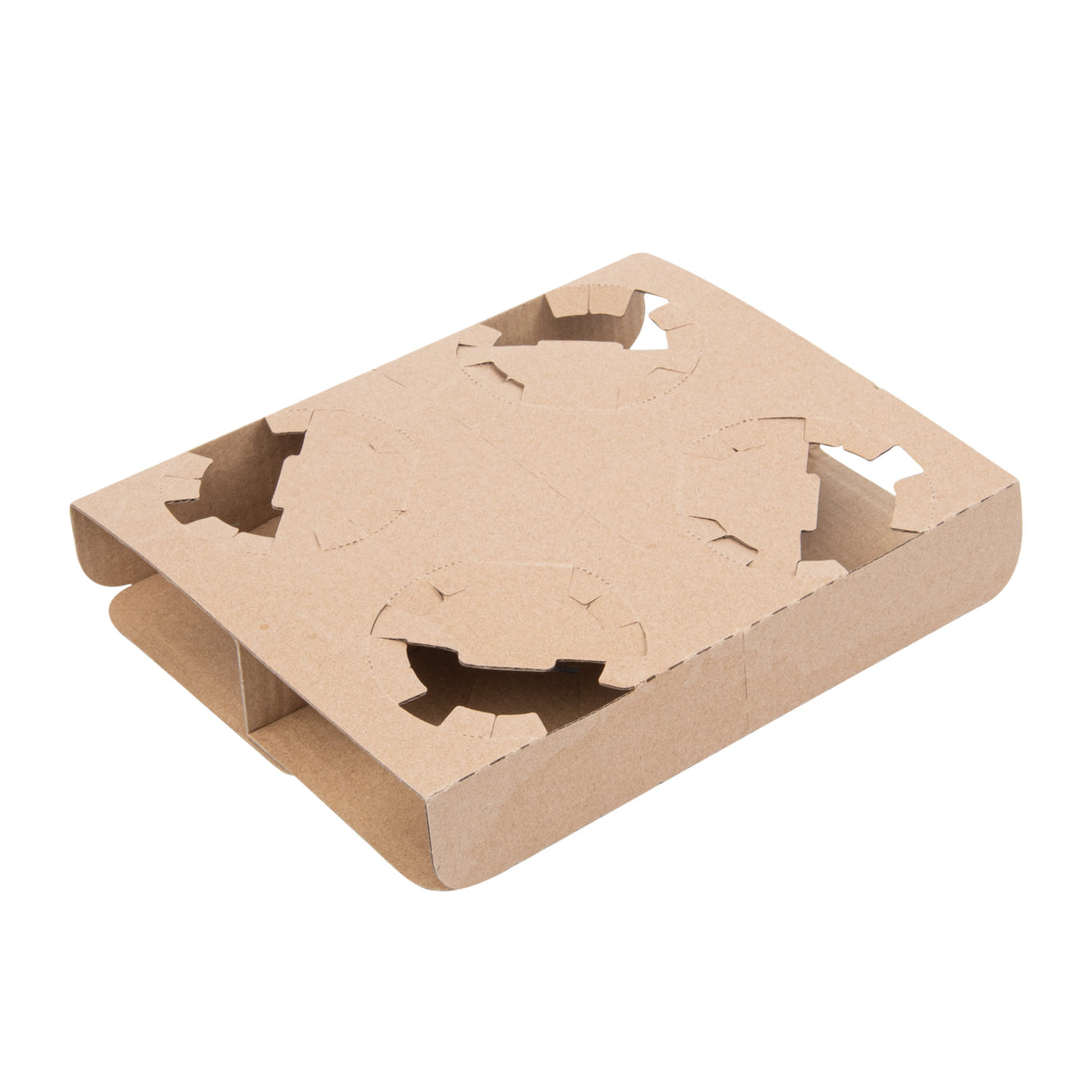 Carriers, Beverage, Convertible, Paper, Kraft, Fits 2 & 4 Cups,1 - 100 COUNT