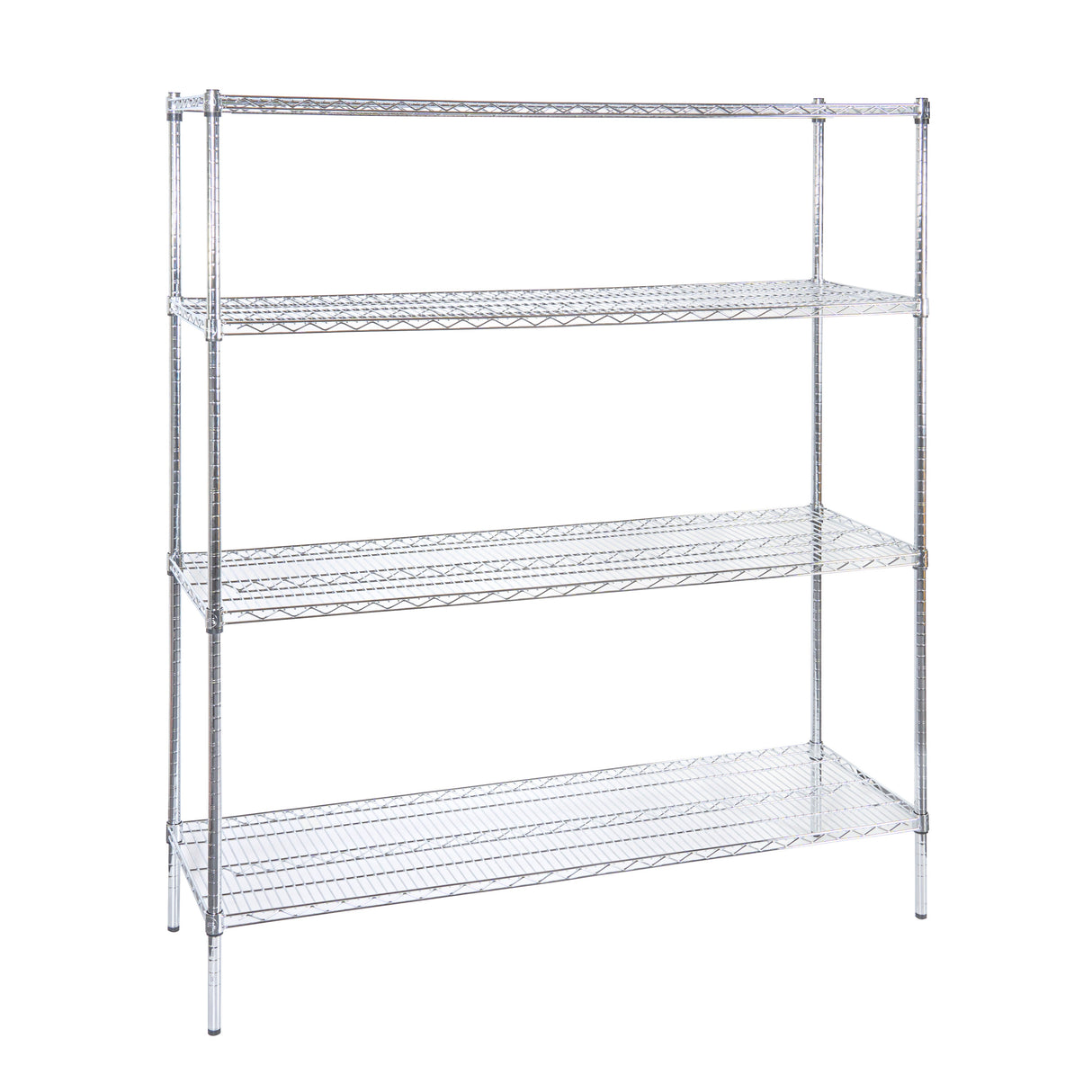 Shelves, NSF, RW Base, 18 x 60 Inch, Chrome,4 - 1 EACH
