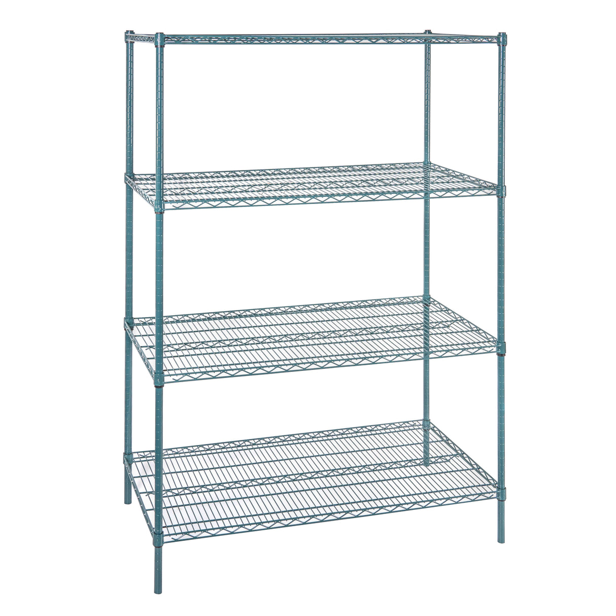 Shelves, NSF, RW Base, 24 x 48 Inch, Green, Epoxy, Corrosion-Resistant,4 - 1 EACH