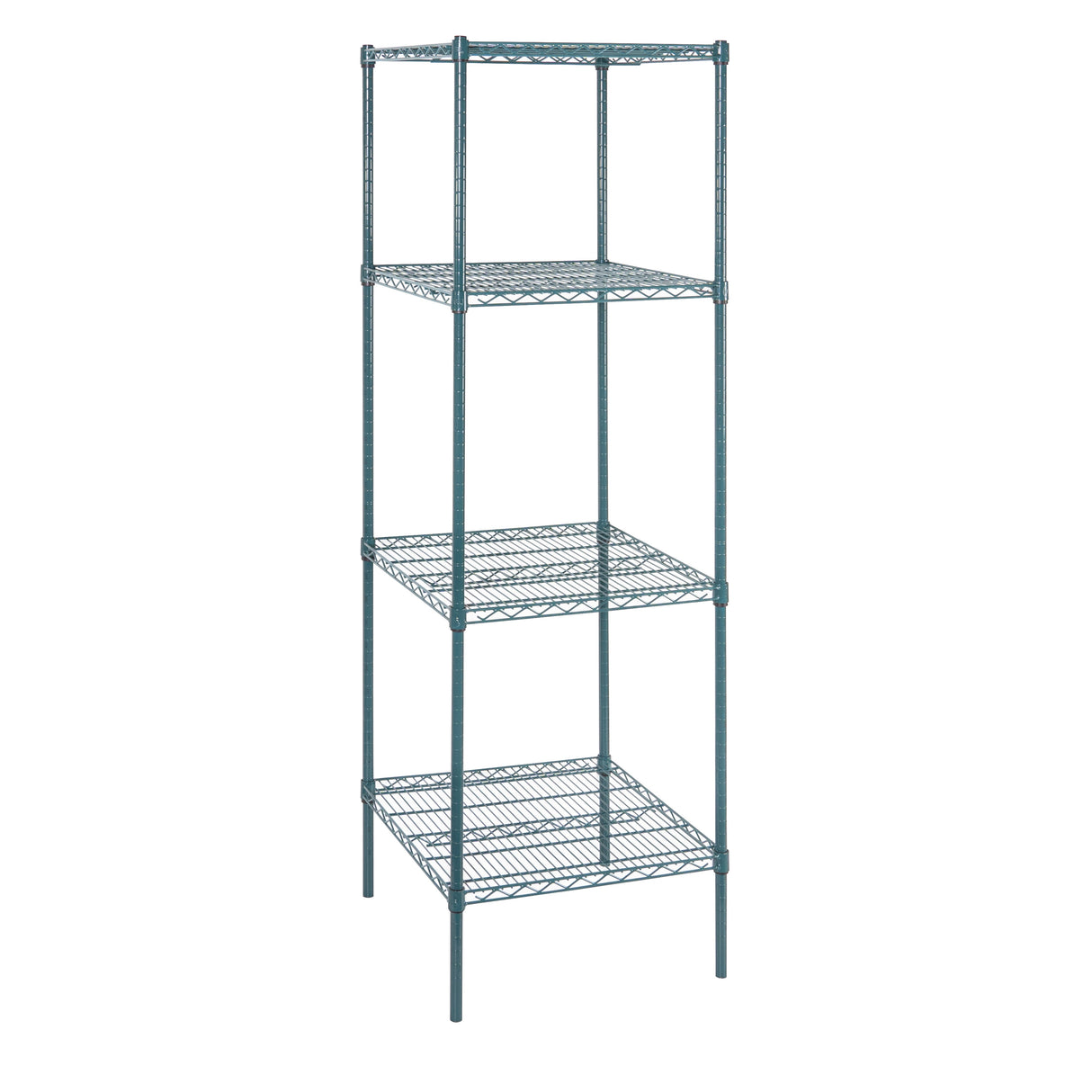 Shelves, NSF, RW Base, 24 x 24 Inch, Green, Epoxy, Corrosion-Resistant,4 - 1 EACH