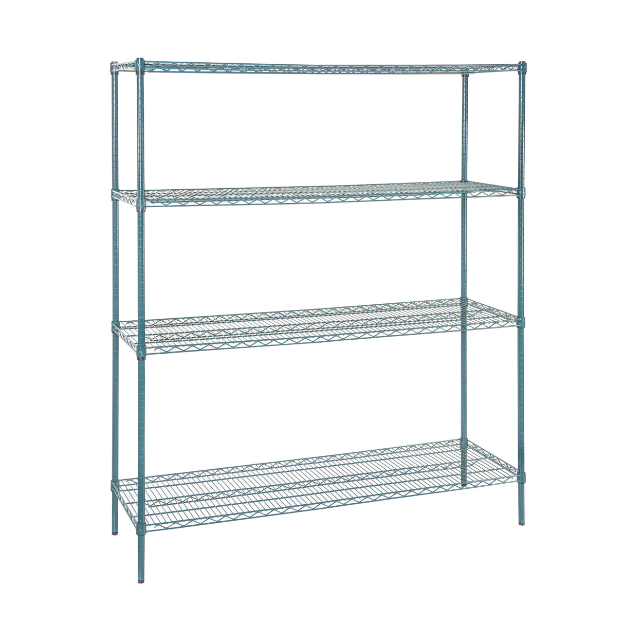 Shelves, NSF, RW Base, 18 x 60 Inch, Green, Epoxy, Corrosion-Resistant,4 - 1 EACH