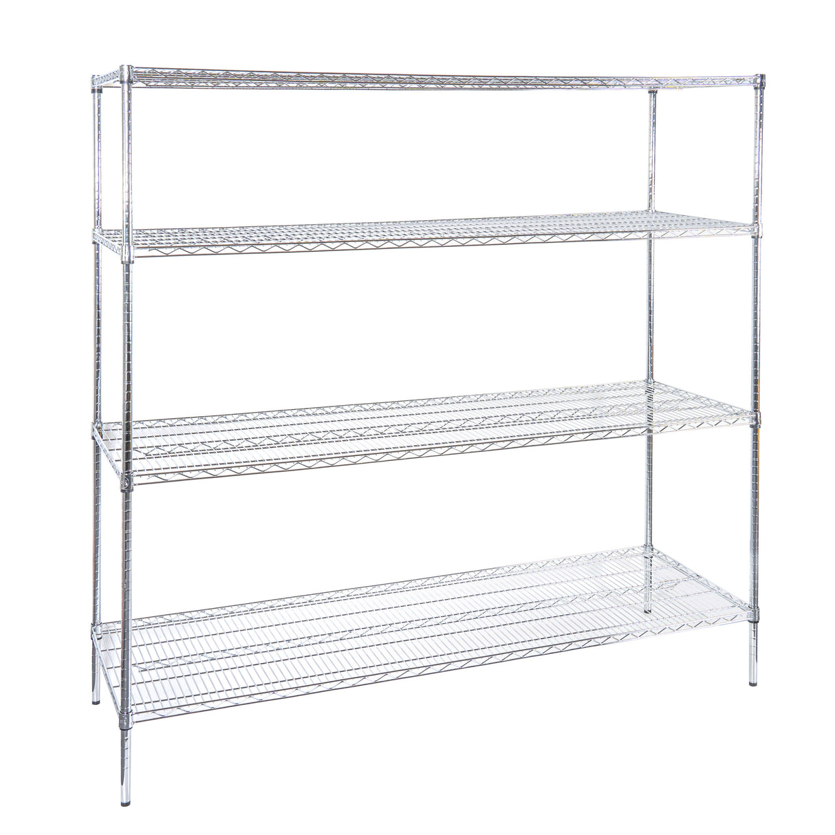 Shelves, NSF, RW Base, 24 x 72 Inch, Chrome,4 - 1 EACH