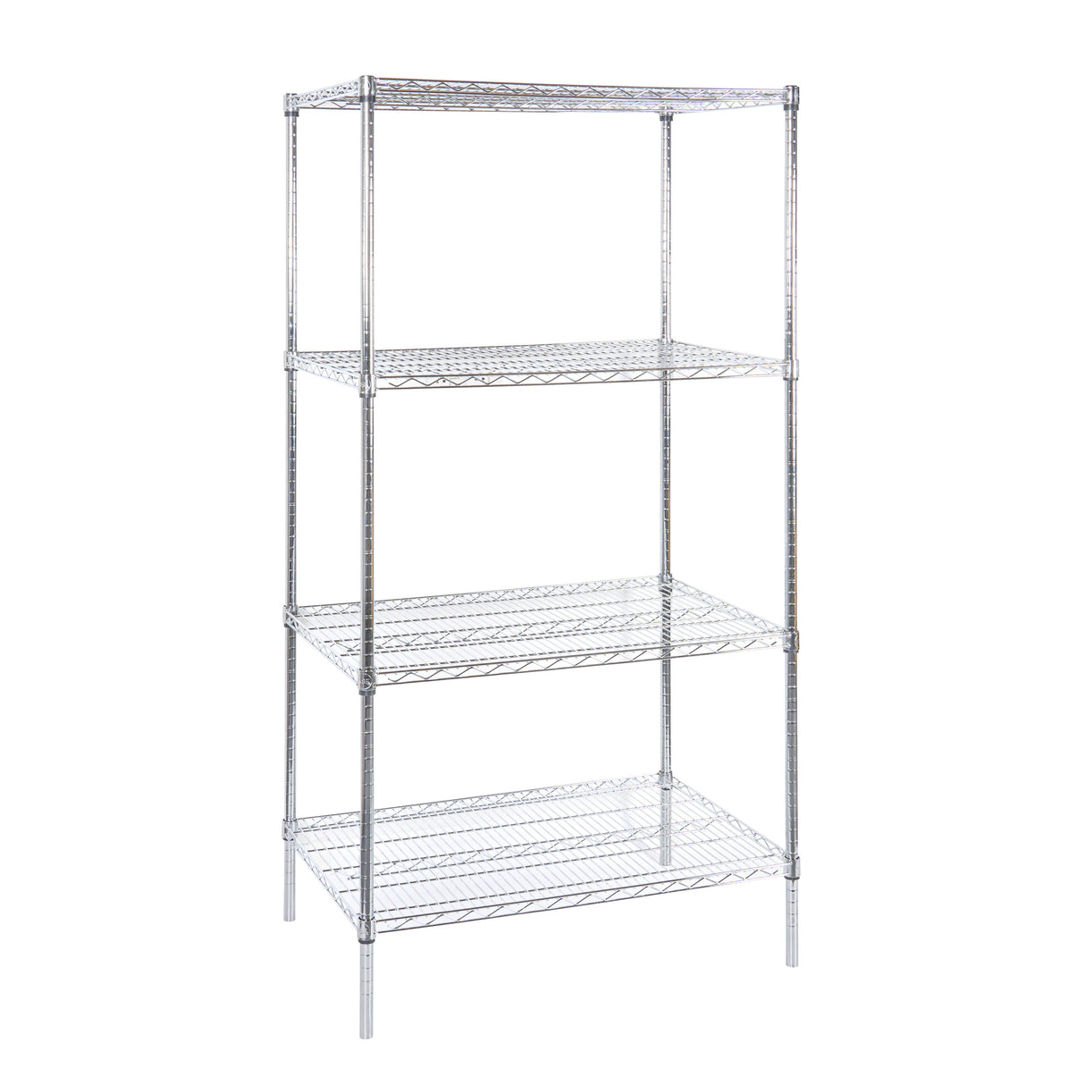 Shelves, NSF, RW Base, 24 x 36 Inch, Chrome,4 - 1 EACH