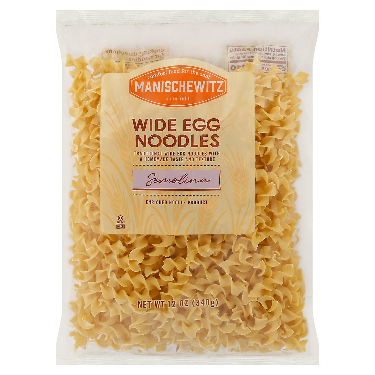 Noodles, Wide, Egg,12 - 12 OUNCE