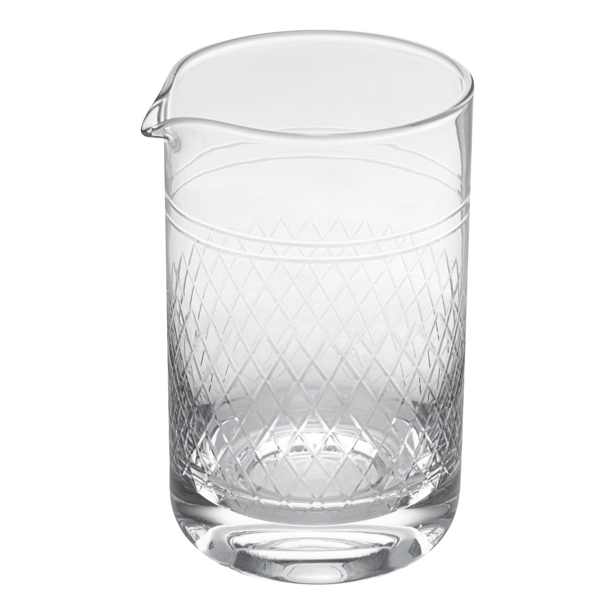 Glass, Mixing, Bar Lux 30 Ounce, Crystal, Hand-Blown, with Diamond Cut Pattern, 30 Ounce,1 - 1 EACH