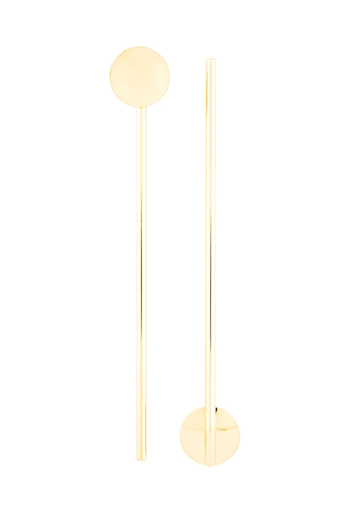 Spoon Straws, Julep, 7.5 Inch, Gold Plated Stainless Steel, 7.5 Linear Inch,1 - 2 COUNT