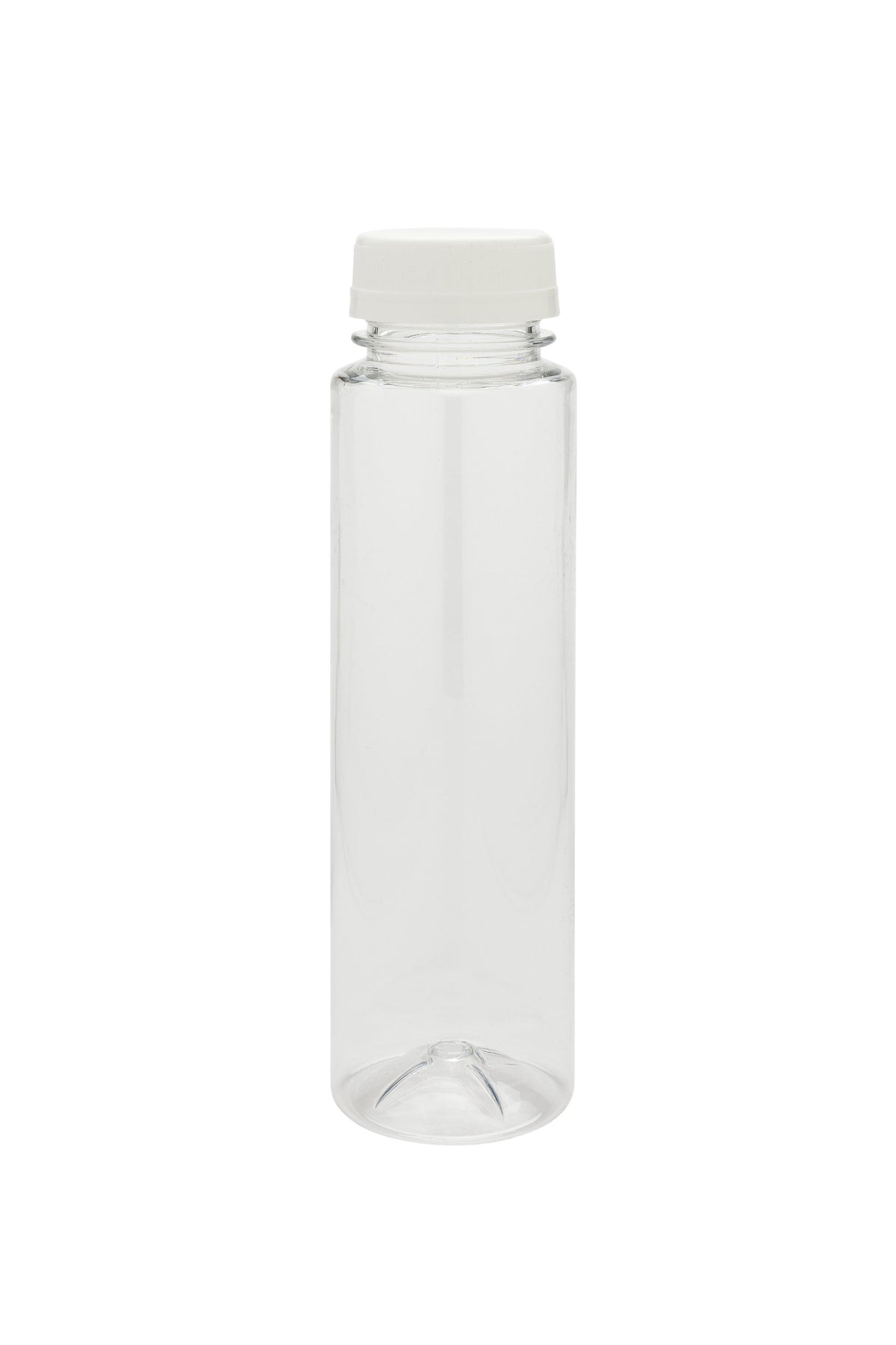 Bottles, Recyclable, 8 Ounce, Cylinder, Clear, Plastic, with Safety Caps, 8 Ounce,1 - 100 COUNT