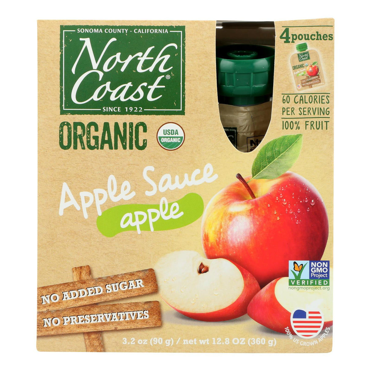 Applesauce, Squeeze Pouch, 3.2 Ounce,6 - 4 COUNT