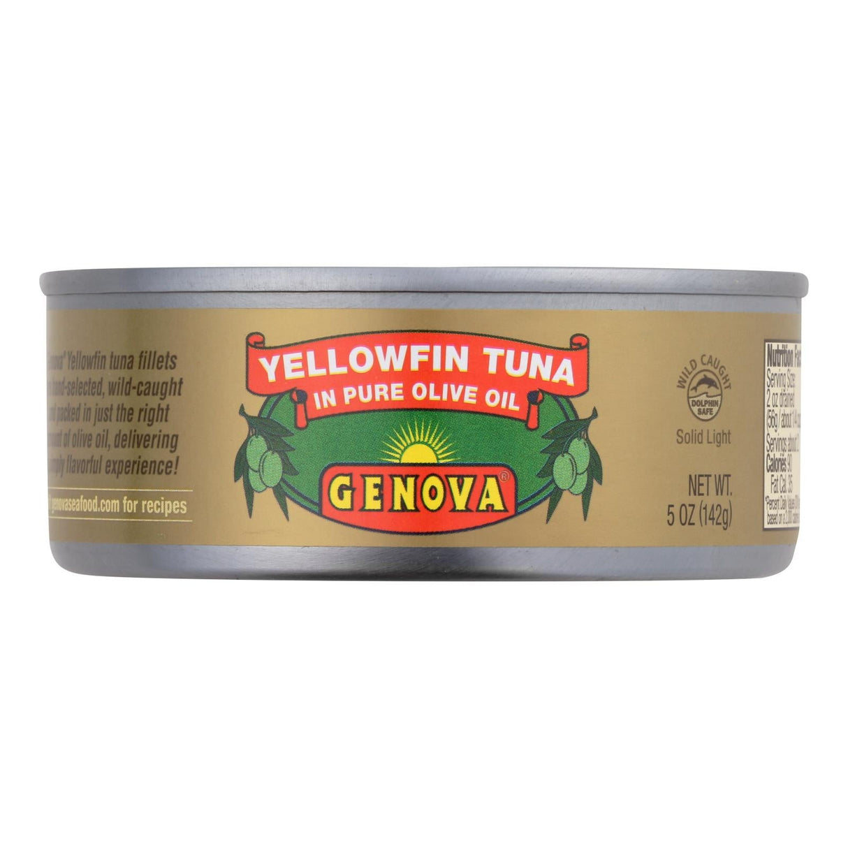 Tuna, Yellowfin, in Olive Oil, Ready-to-Use, Shelf-Stable,12 - 5 OUNCE