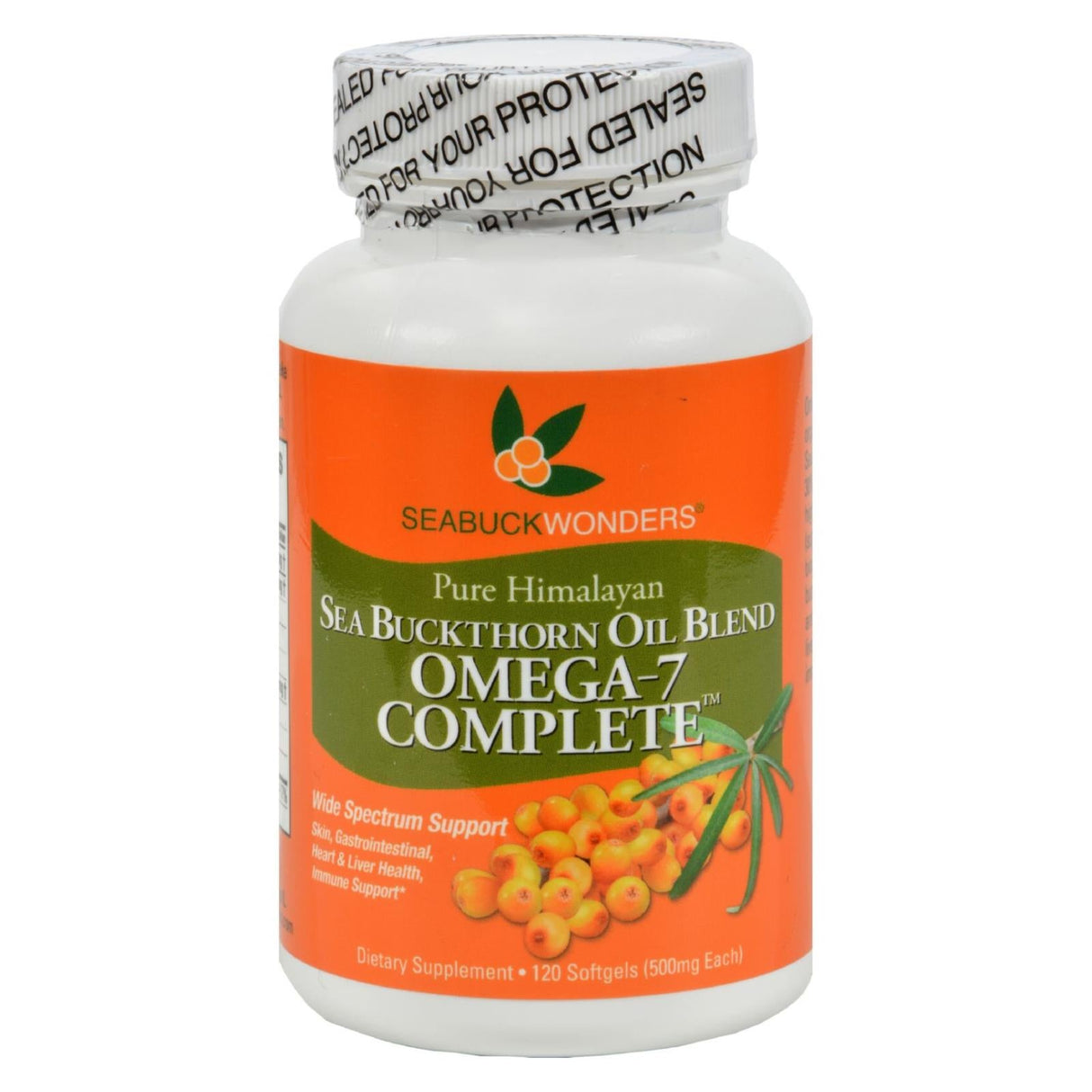 Supplement, Oil, Sea Buckthorn, Softgels, 500mg,120 - 1 EACH