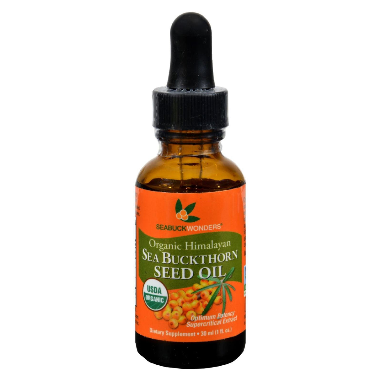 Supplement, Oil, Sea Buckthorn Seed, Liquid, Dropper Bottle,1 - 1 FLUID