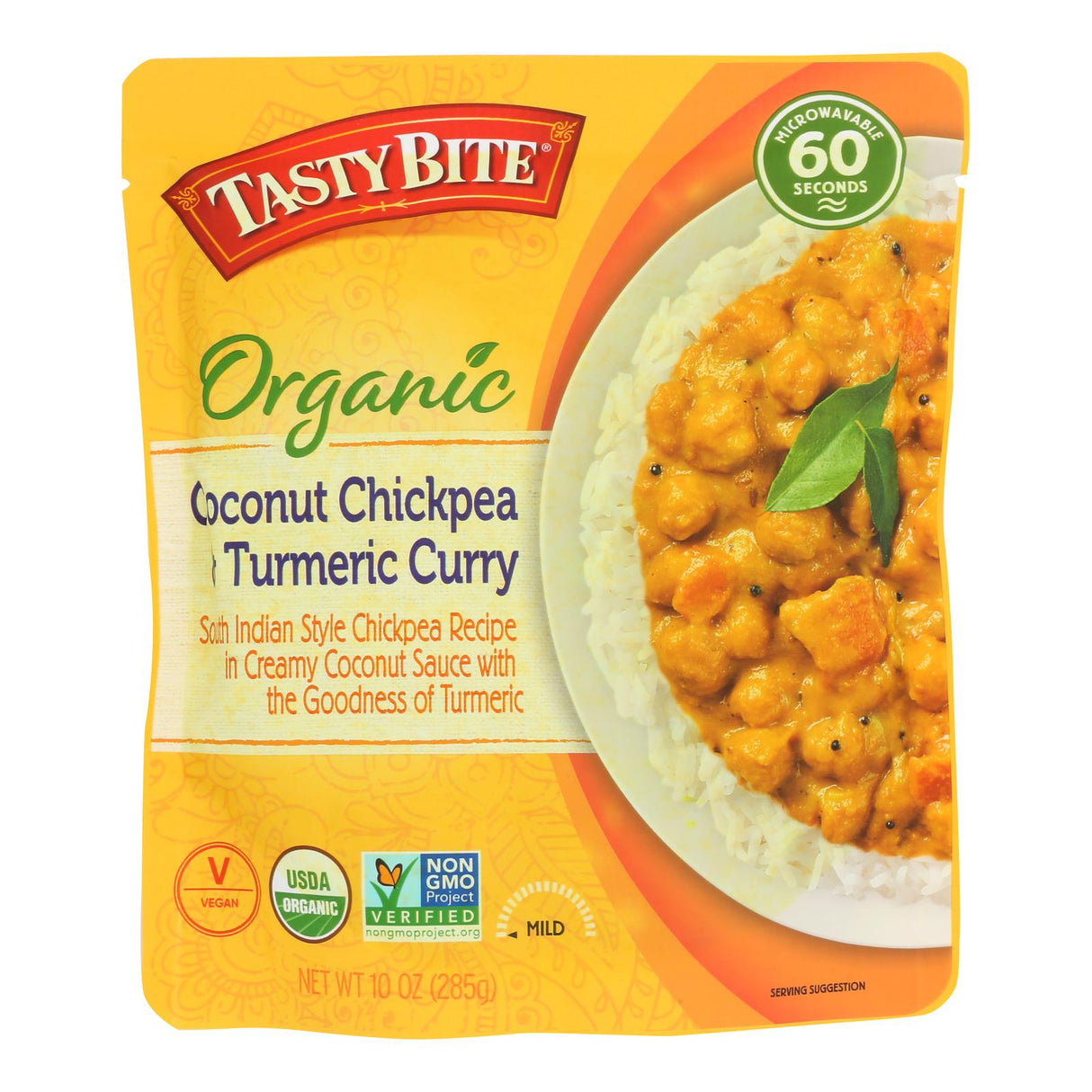 Entree, Curry, Coconut Chickpea & Turmeric,6 - 10 OUNCE